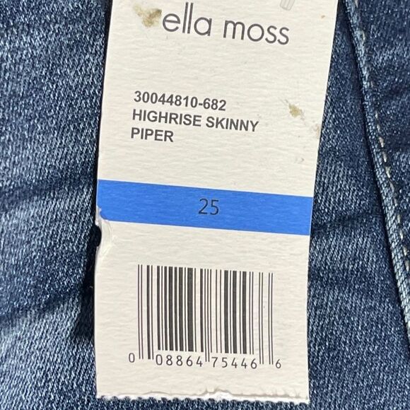 Ella Moss Piper High Rise Skinny Crop Jeans NWT Sz 25 - Picture 13 of 15